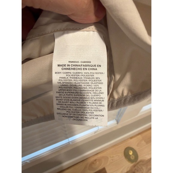 Nike Aeroloft Men's Golf Vest Size L Lightweight Quilted Down Puffer Tan - Picture 5 of 7